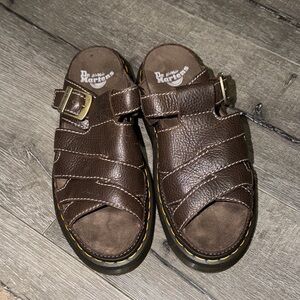 Dr. Martens unisex Brown Leather Fisherman Sandals